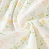 Dave&Bella Toddler Girls Beige Floral Print Cute Doll Collar Cotton Soft Shirts