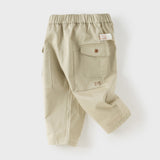 Dave&Bella Toddler Boys Navy/Khaki Casual Comfortable Loose Pants