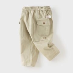 Dave&Bella Toddler Boys Navy/Khaki Casual Comfortable Loose Pants