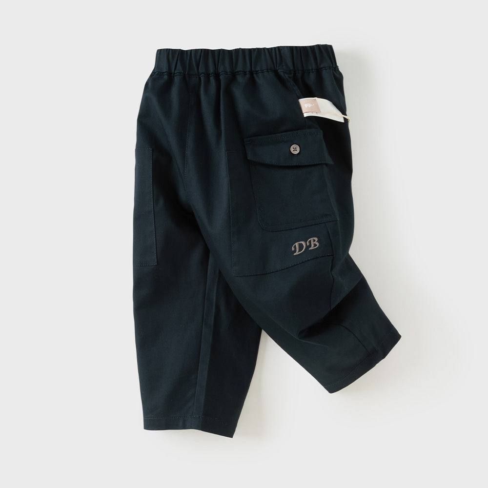 Dave&Bella Toddler Boys Navy/Khaki Casual Comfortable Loose Pants
