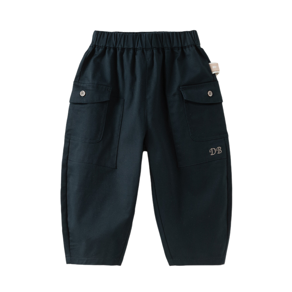 Dave&Bella Toddler Boys Navy/Khaki Casual Comfortable Loose Pants