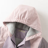 Dave&Bella Kid Girls/Boys Purple/Blue Fleece-lined Outdoor Hooded Jackets