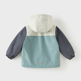 Dave&Bella Kid Girls/Boys Purple/Blue Fleece-lined Outdoor Hooded Jackets