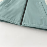 Dave&Bella Kid Girls/Boys Purple/Blue Fleece-lined Outdoor Hooded Jackets