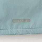 Dave&Bella Kid Girls/Boys Purple/Blue Fleece-lined Outdoor Hooded Jackets