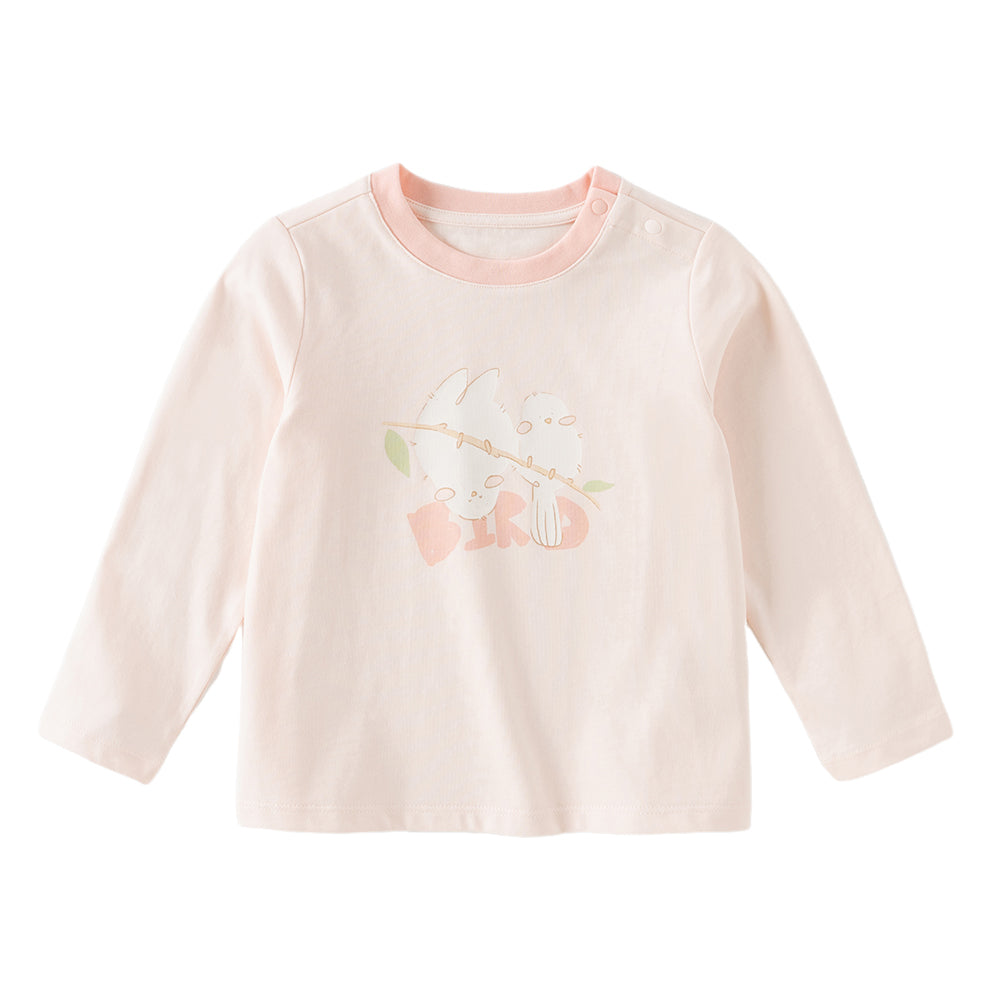 Dave&Bella Toddler Girls/Boys  Multi-Color Cute Print Soft Daily Cotton T-shirts
