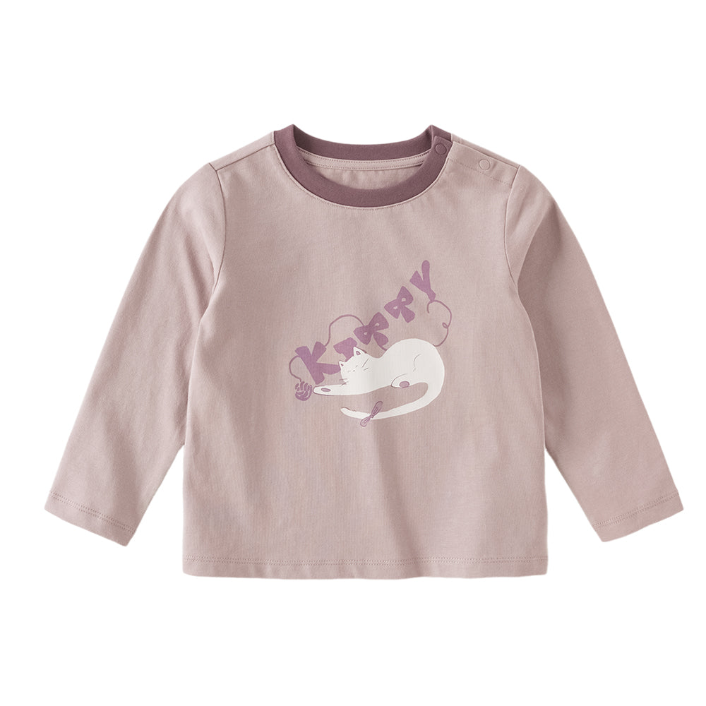 Dave&Bella Toddler Girls/Boys  Multi-Color Cute Print Soft Daily Cotton T-shirts