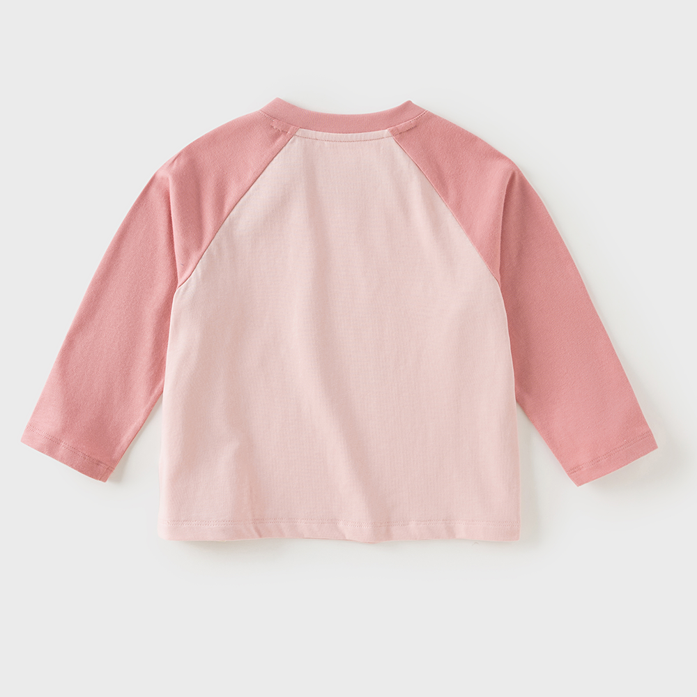Dave&Bella Toddler Girls/Boys Pink/Blue Cute Print Cozy Cotton T-shirts