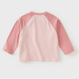 Dave&Bella Toddler Girls/Boys Pink/Blue Cute Print Cozy Cotton T-shirts