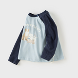 Dave&Bella Toddler Girls/Boys Pink/Blue Cute Print Cozy Cotton T-shirts