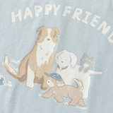 Dave&Bella Toddler Girls/Boys Pink/Blue Cute Print Cozy Cotton T-shirts