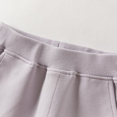 Dave&Bella Toddler Girls Purple/Dark Gray Rabbit Comfortable Outdoor Loose Pants