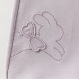 Dave&Bella Toddler Girls Purple/Dark Gray Rabbit Comfortable Outdoor Loose Pants
