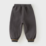 Dave&Bella Toddler Girls Purple/Dark Gray Rabbit Comfortable Outdoor Loose Pants