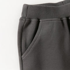 Dave&Bella Toddler Girls Purple/Dark Gray Rabbit Comfortable Outdoor Loose Pants