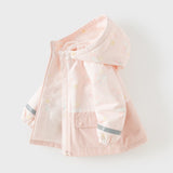 Dave&Bella Toddler Girls/Boys Pink/Yellow/Blue Cute Animals Print Hooded Jackets
