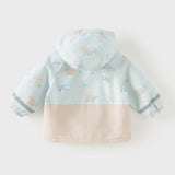 Dave&Bella Toddler Girls/Boys Pink/Yellow/Blue Cute Animals Print Hooded Jackets