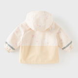 Dave&Bella Toddler Girls/Boys Pink/Yellow/Blue Cute Animals Print Hooded Jackets