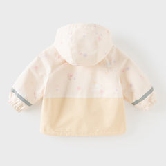 Dave&Bella Toddler Girls/Boys Pink/Yellow/Blue Cute Animals Print Hooded Jackets