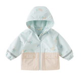 Dave&Bella Toddler Girls/Boys Pink/Yellow/Blue Cute Animals Print Hooded Jackets