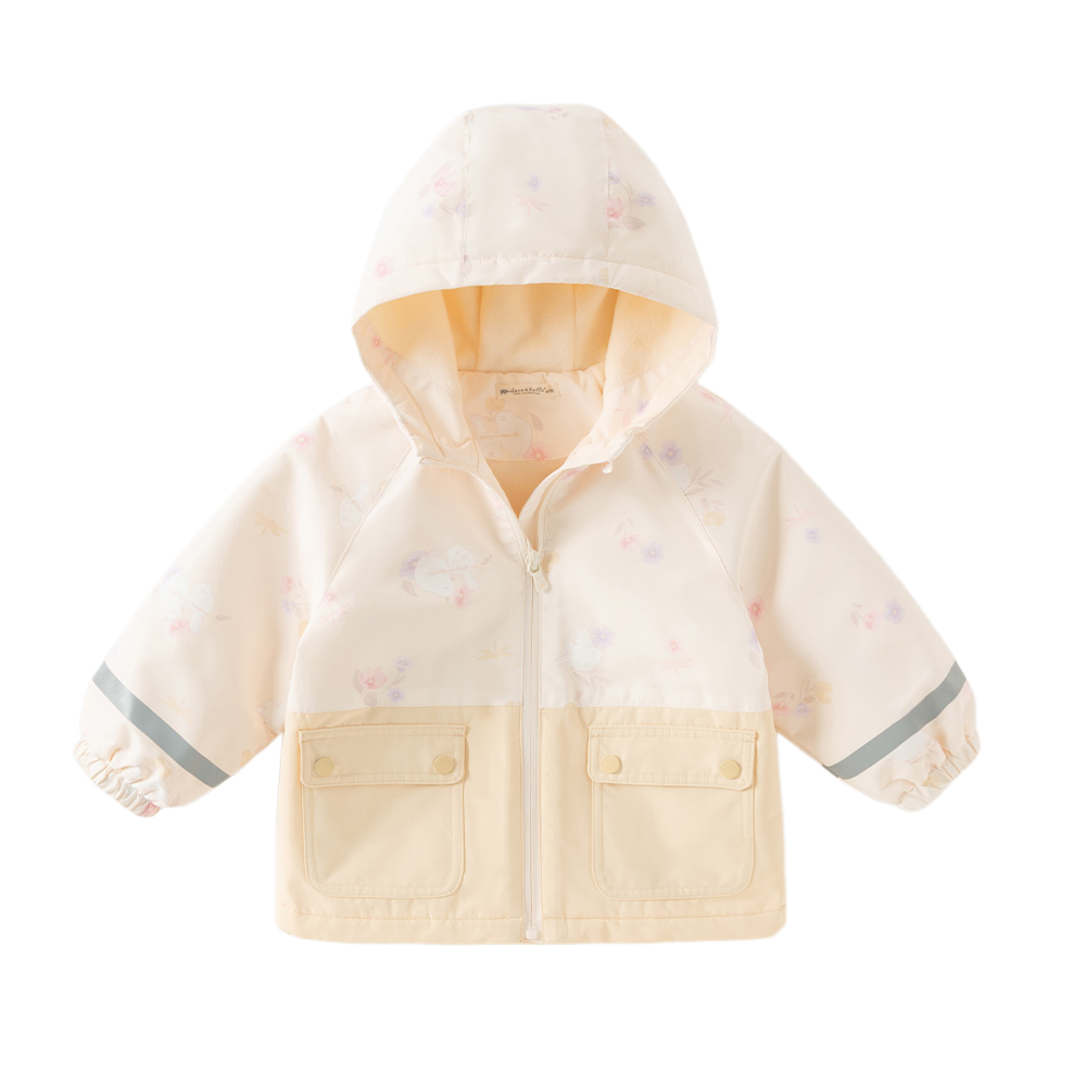 Dave&Bella Toddler Girls/Boys Pink/Yellow/Blue Cute Animals Print Hooded Jackets