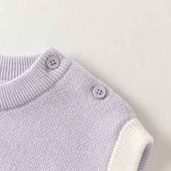 Dave&Bella Toddler Boys/Purple Cute Print Cozy Soft Comfortable Cotton Vests