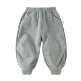 Dave&Bella Toddler Girls Grey/Pink Soft Cozy Casual Plain Pants
