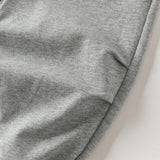 Dave&Bella Toddler Girls Grey/Pink Soft Cozy Casual Plain Pants