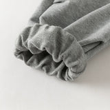 Dave&Bella Toddler Girls Grey/Pink Soft Cozy Casual Plain Pants
