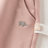 Dave&Bella Toddler Girls Grey/Pink Soft Cozy Casual Plain Pants