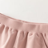 Dave&Bella Toddler Girls Grey/Pink Soft Cozy Casual Plain Pants