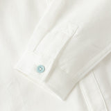 Dave&Bella Toddler Boys White Car Embroidery Cotton Soft Simple Style Shirts