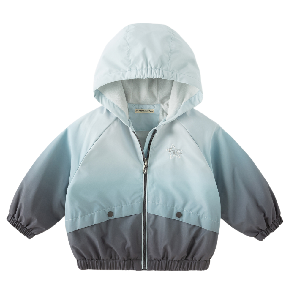 Dave&Bella Toddler Girls/Boys Purple/Blue Hooded Fleece Lined Waterproof Jackets