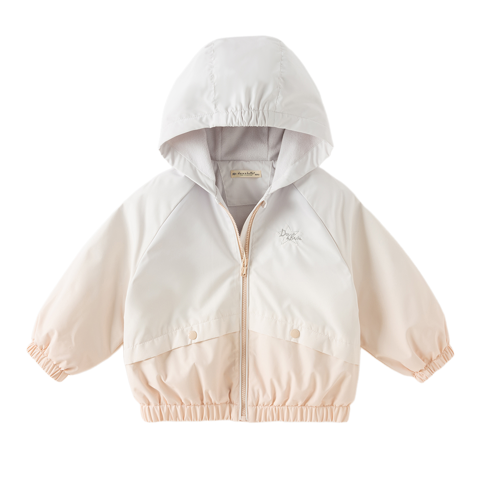 Dave&Bella Toddler Girls/Boys Purple/Blue Hooded Fleece Lined Waterproof Jackets
