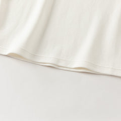 Dave&Bella Toddler Girls/Boys White Cozy Cotton Simple/Versatile T-shirts