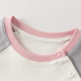 Dave&Bella Toddler Girls/Boys White Cozy Cotton Simple/Versatile T-shirts