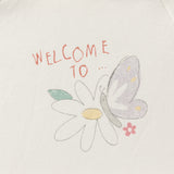 Dave&Bella Toddler Girls/Boys White Cozy Cotton Simple/Versatile T-shirts