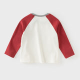 Dave&Bella Toddler Girls/Boys White Cozy Cotton Simple/Versatile T-shirts