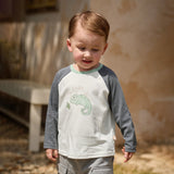 Dave&Bella Toddler Girls/Boys White Cozy Cotton Simple/Versatile T-shirts