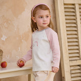 Dave&Bella Toddler Girls/Boys White Cozy Cotton Simple/Versatile T-shirts