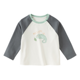 Dave&Bella Toddler Girls/Boys White Cozy Cotton Simple/Versatile T-shirts