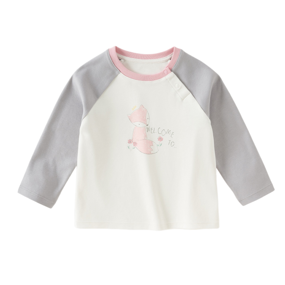 Dave&Bella Toddler Girls/Boys White Cozy Cotton Simple/Versatile T-shirts