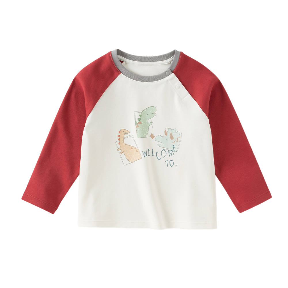 Dave&Bella Toddler Girls/Boys White Cozy Cotton Simple/Versatile T-shirts
