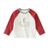 Dave&Bella Toddler Girls/Boys White Cozy Cotton Simple/Versatile T-shirts