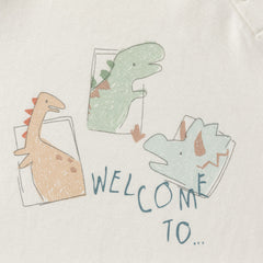 Dave&Bella Toddler Girls/Boys White Cozy Cotton Simple/Versatile T-shirts