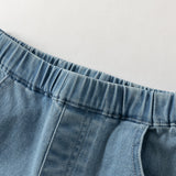 Dave&Bella Toddler Girls Denim Blue Ruffle Hem Design Versatile Jeans