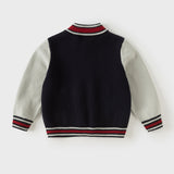Dave&Bella Toddler Boys Navy Turtle Soft Comfortable Classic Cardigans