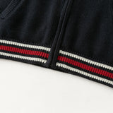 Dave&Bella Toddler Boys Navy Turtle Soft Comfortable Classic Cardigans