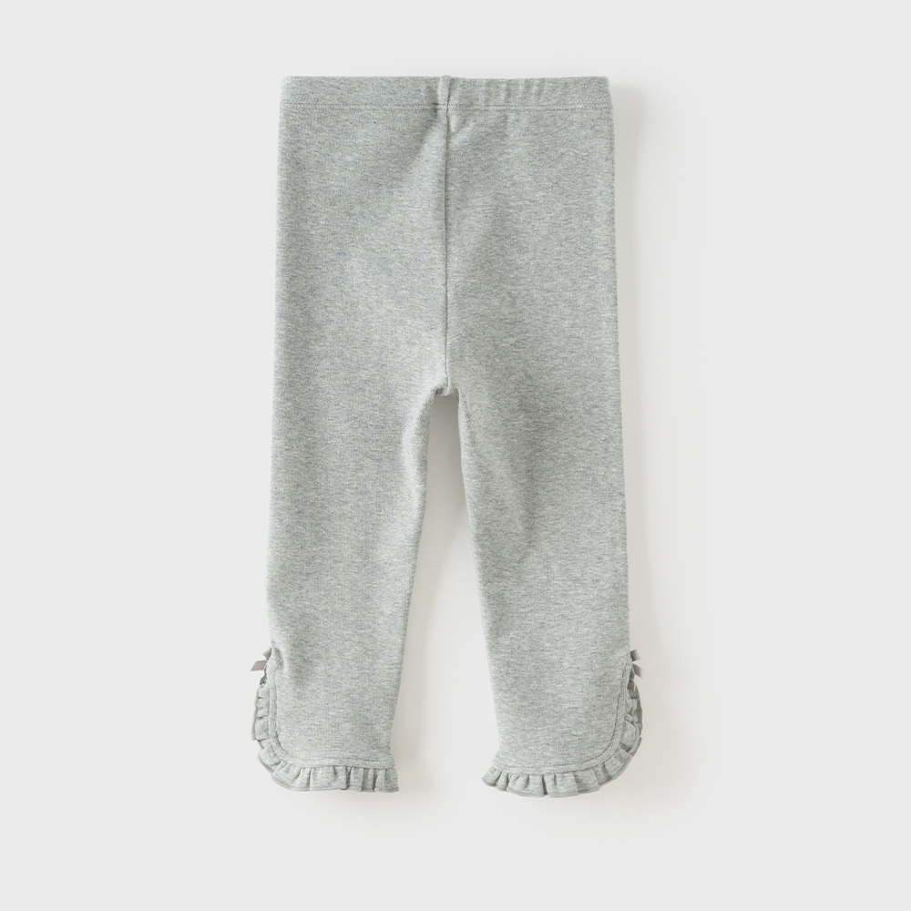 Dave&Bella Toddler Girls Gray/Beige Cute Soft Comfortable Lightweight Pants