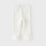 Dave&Bella Toddler Girls Gray/Beige Cute Soft Comfortable Lightweight Pants